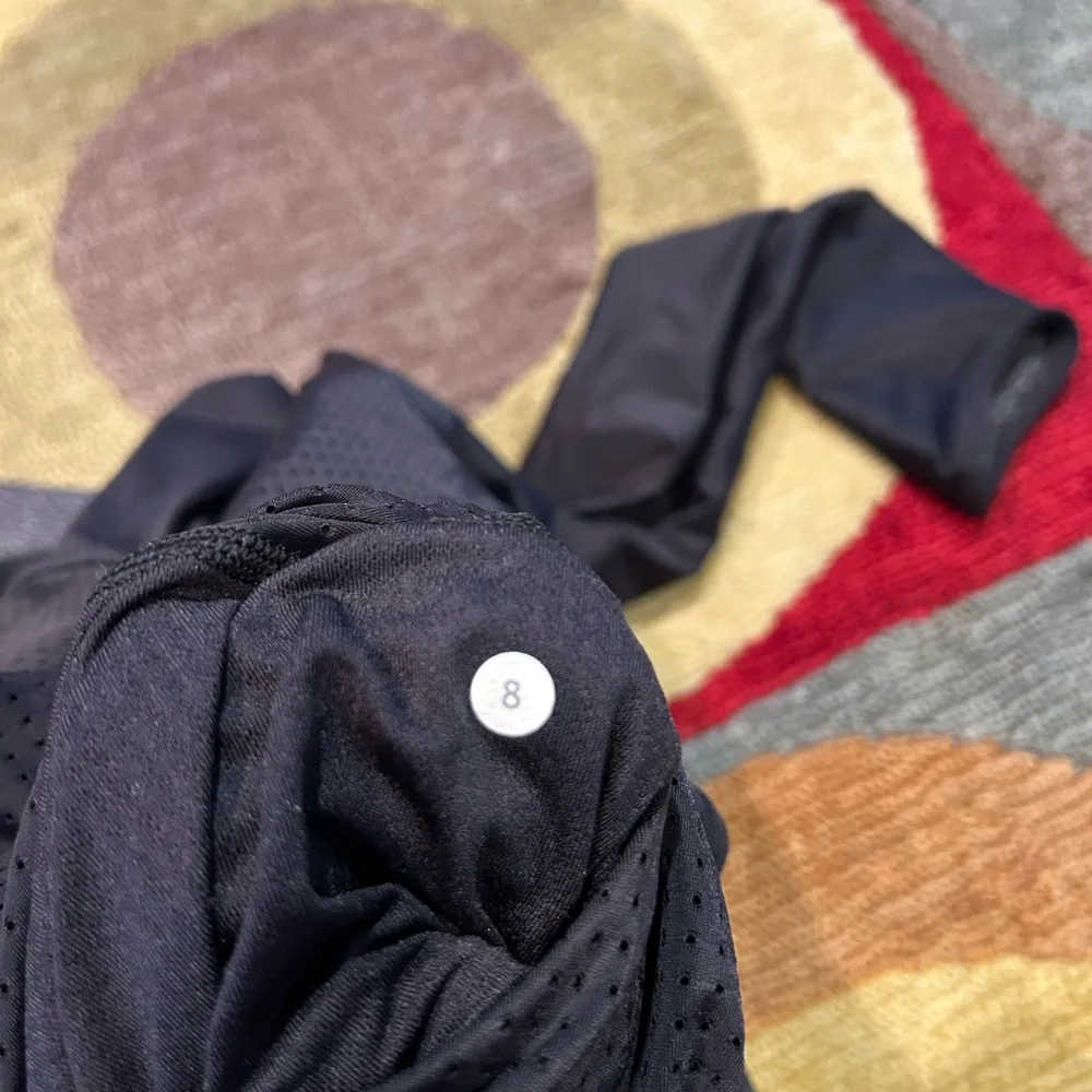 Lululemon Find Your Bliss Jacket Reversible Black Heather Grey Soul Cycle Logo 8